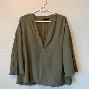 Banana Republic Olive Green Women's Blouse